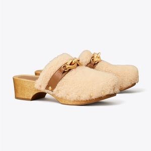 Tory Burch shearling clogs. Size 7. Great condition